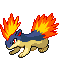 Quilava, forma 1